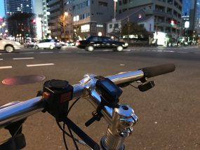 夜の自転車通勤